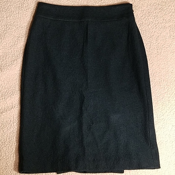 Banana Republic Wool Blend Green Skirt Sz 2 - Picture 1 of 5